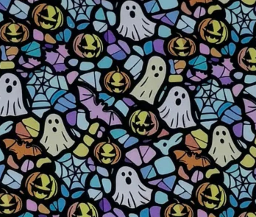 Halloween stained glass topper