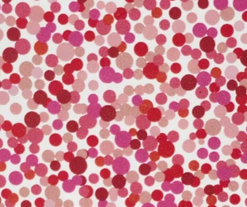 Valentine polka dots topper with earrings