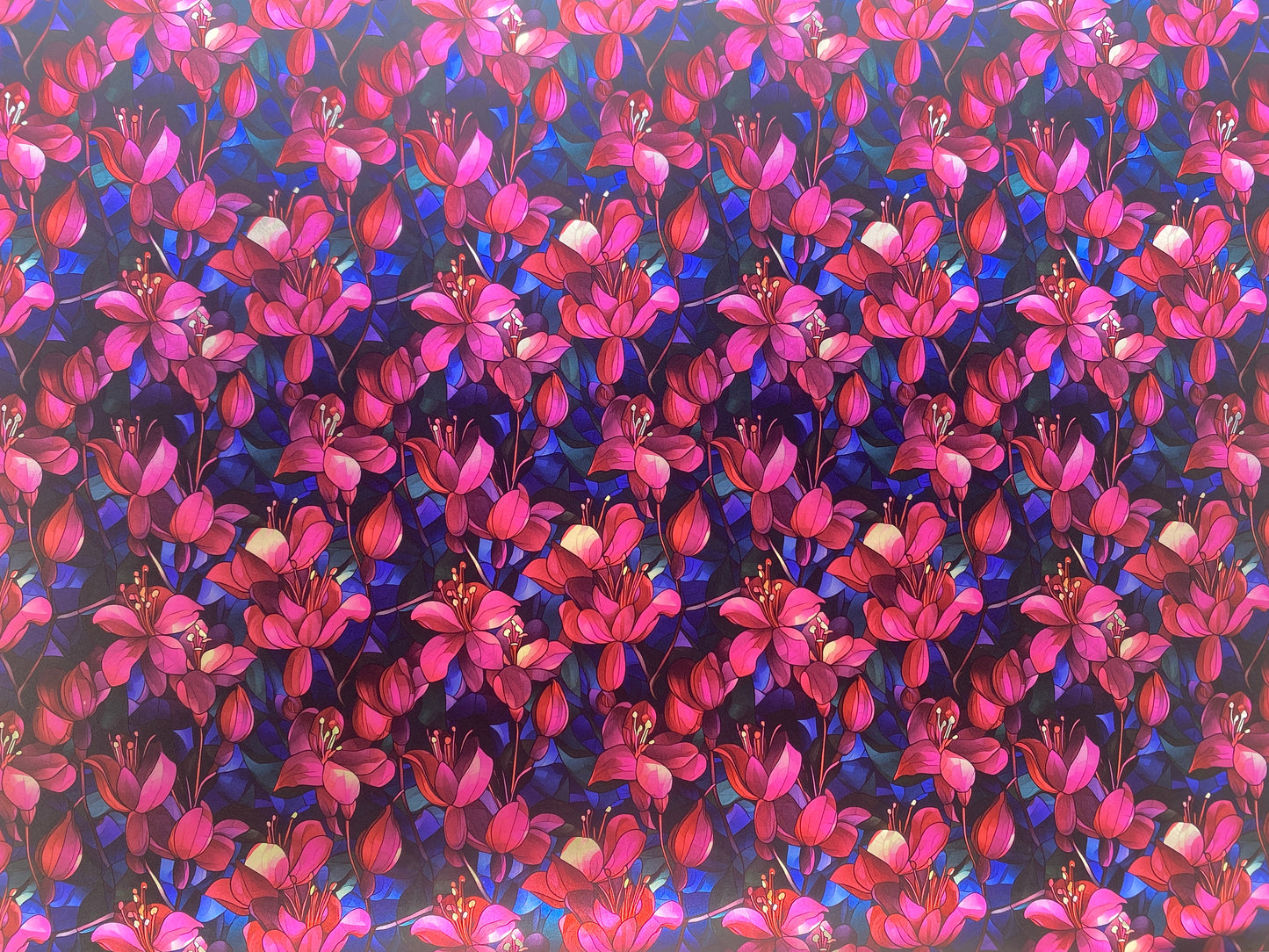 Floral stained glass Topper (translucent)