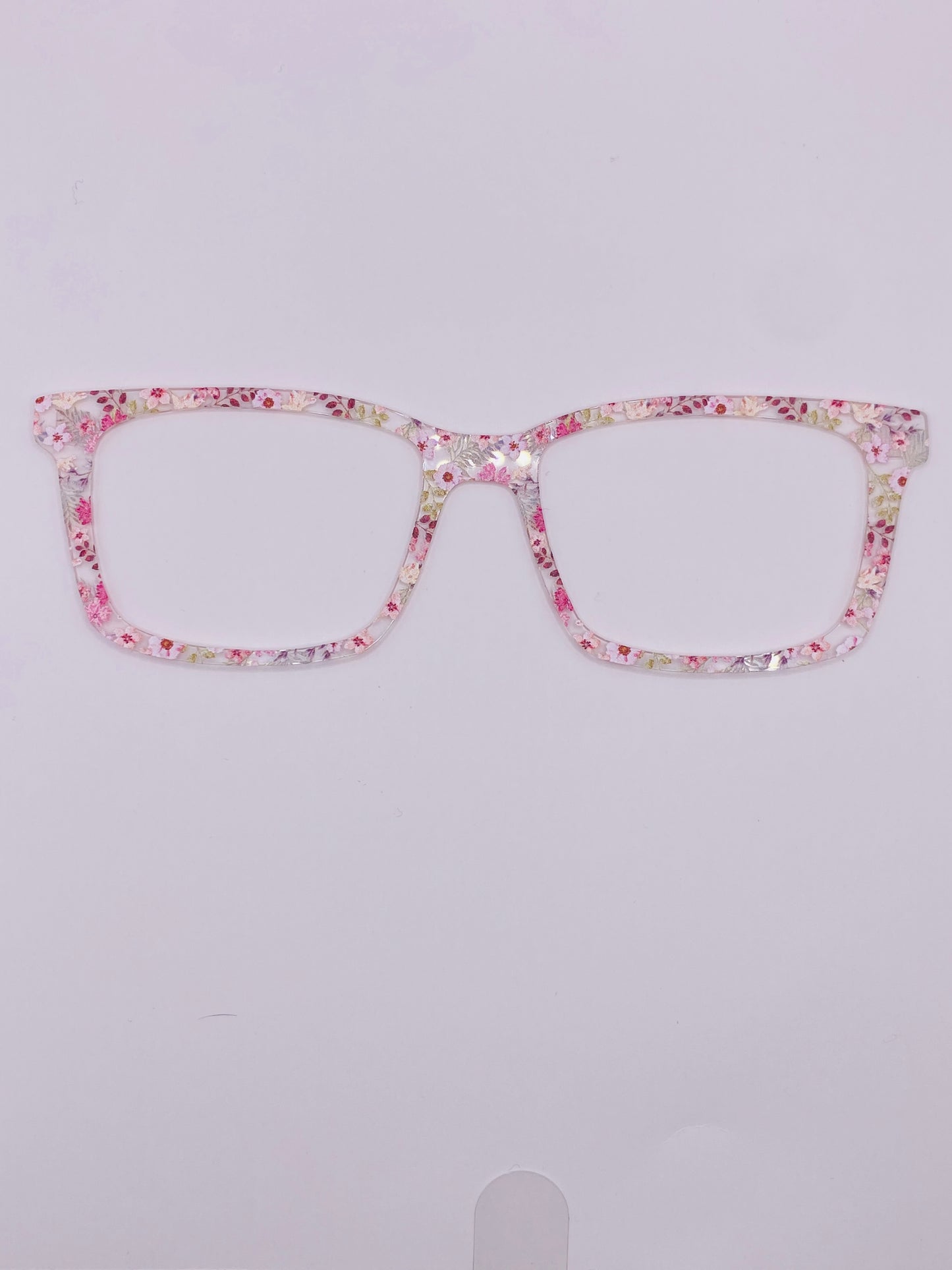 Dusty pink floral Topper (clear)
