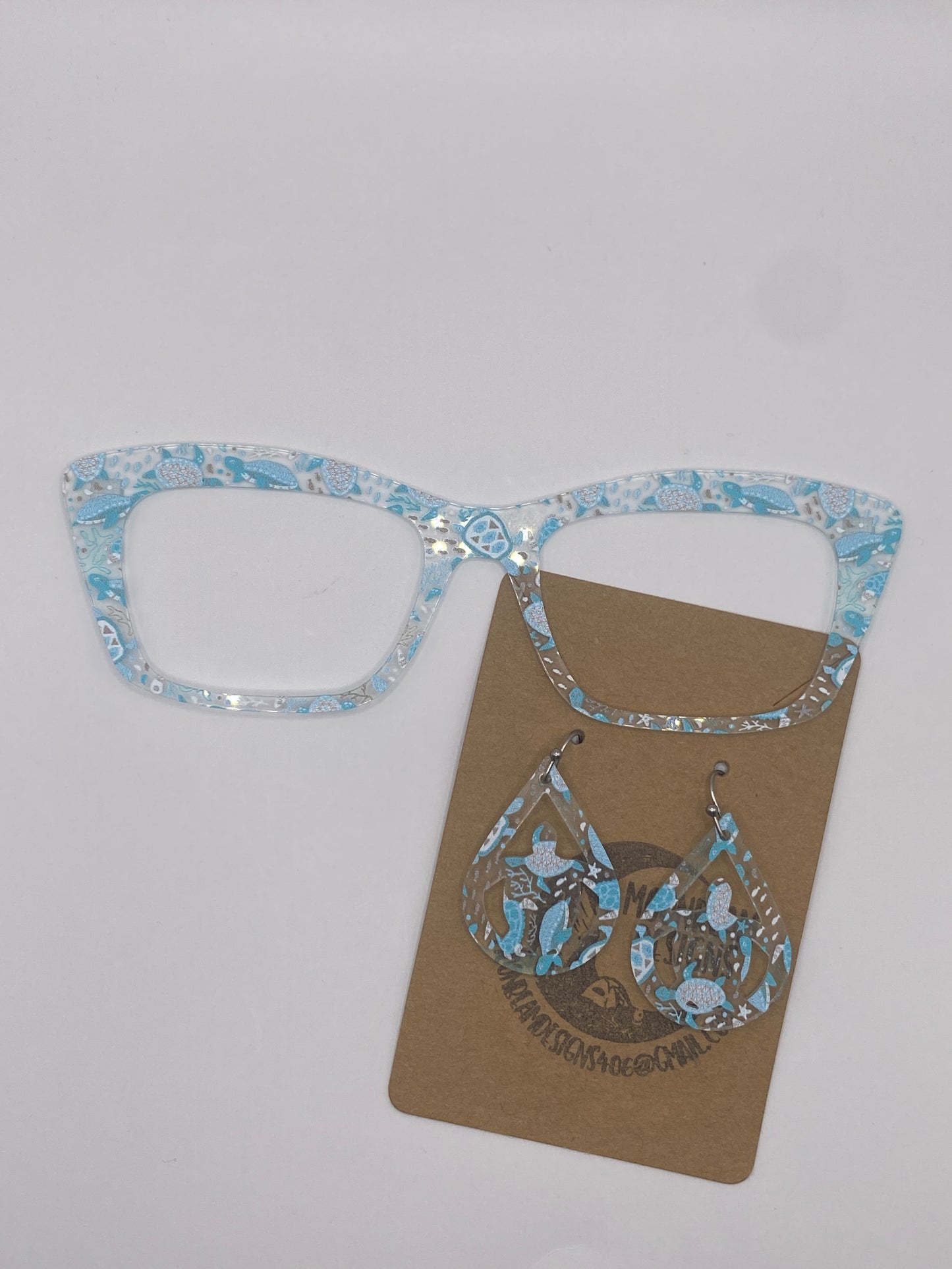 Sea Turtle Topper With Earrings