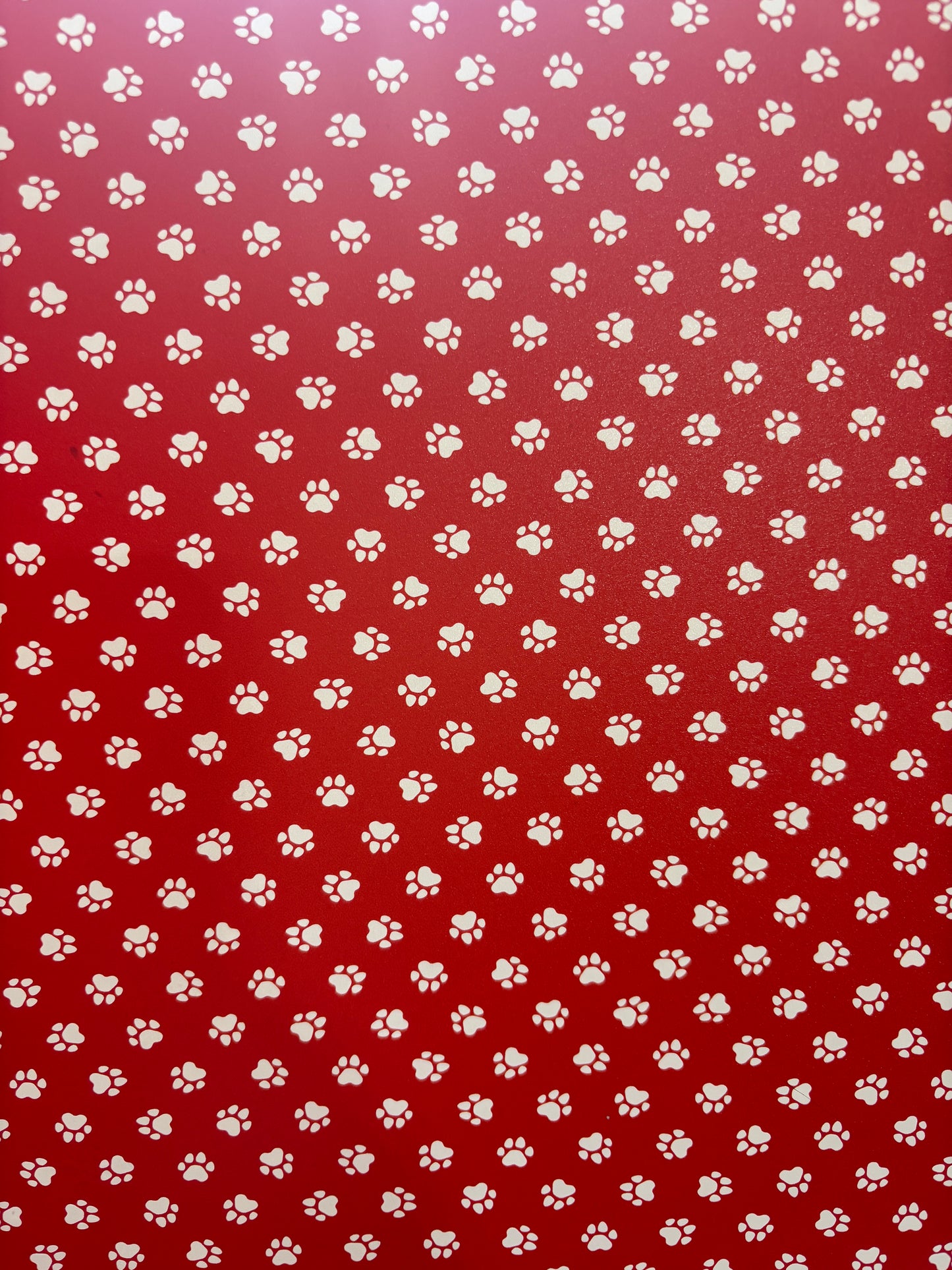 Red paw print topper with earrings