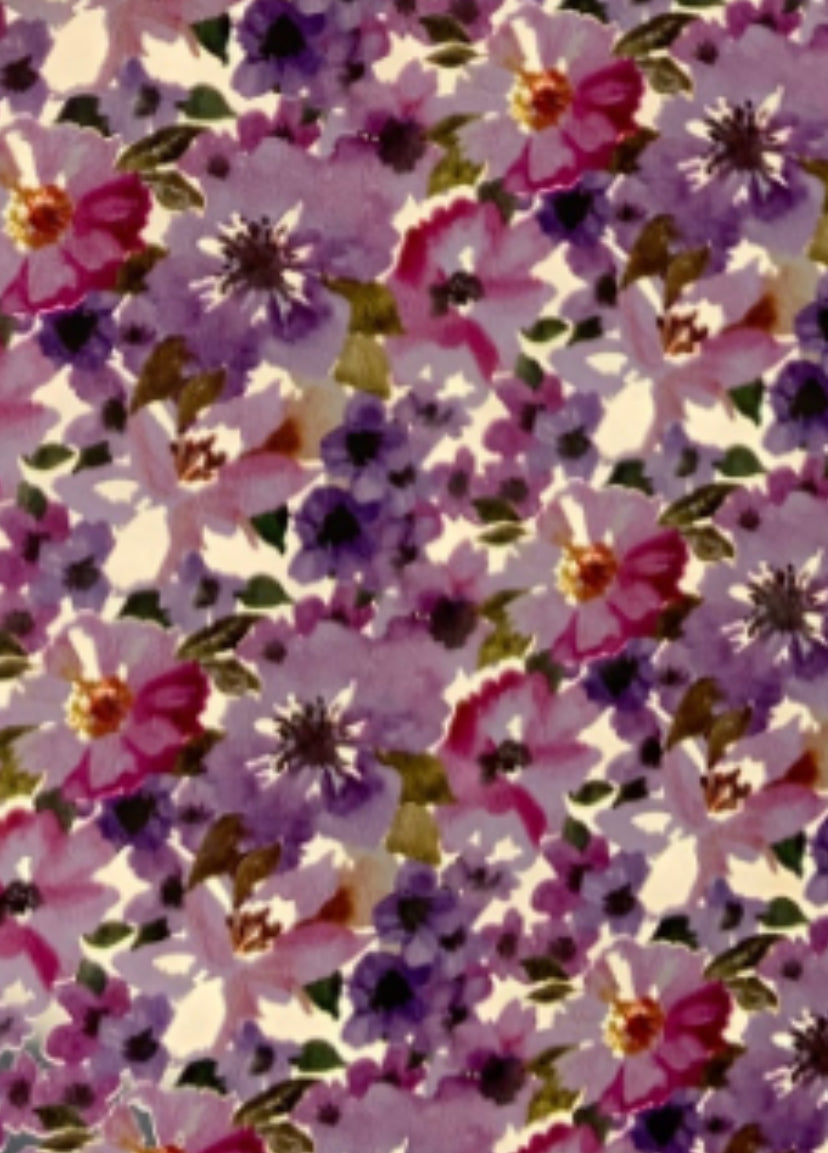Watercolor floral Topper (clear)