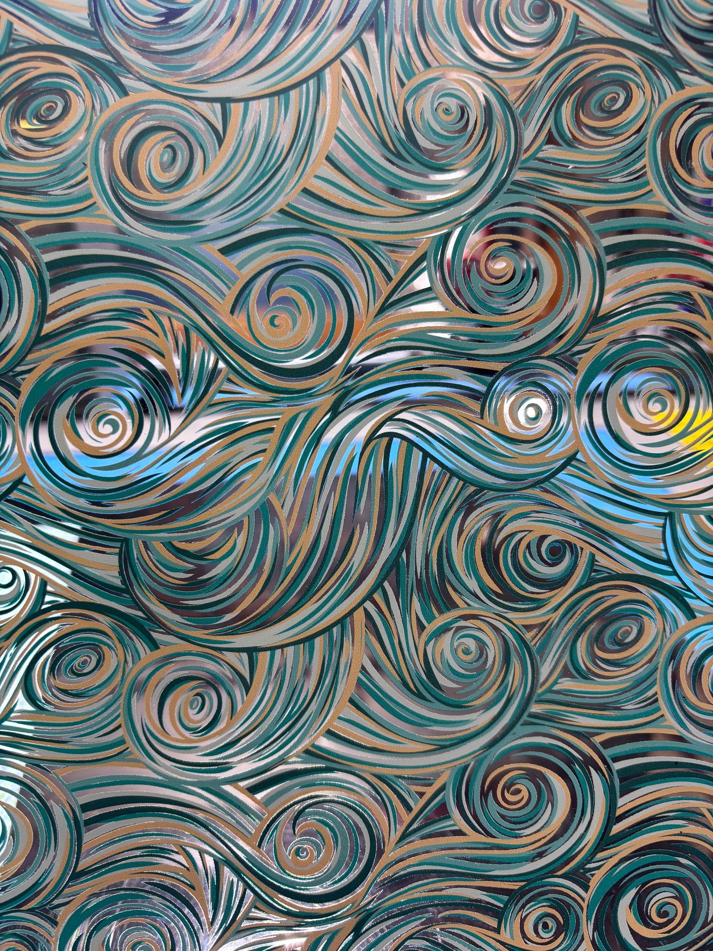 Beach swirls topper with earrings