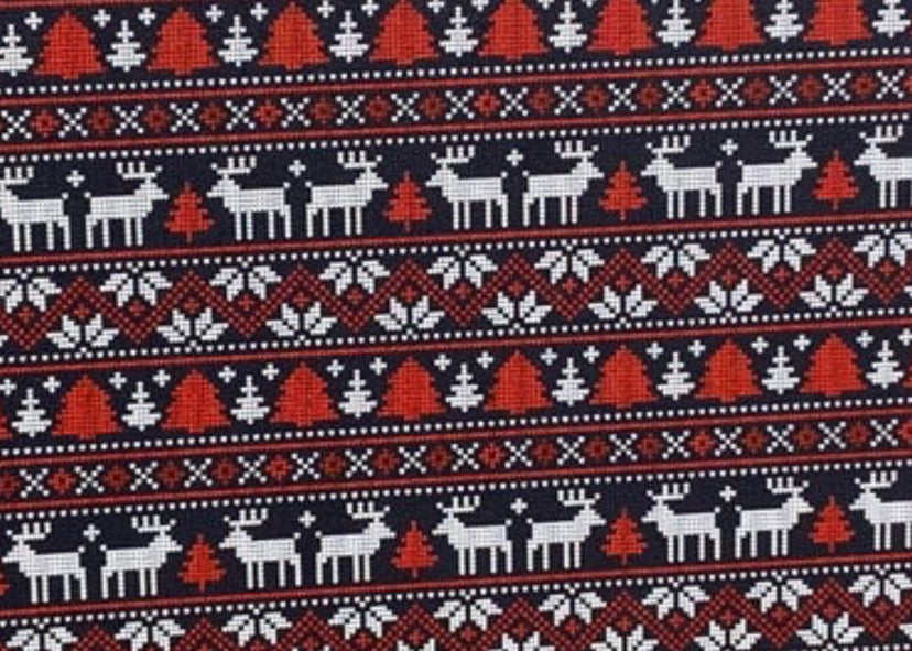 Christmas sweater topper with earrings