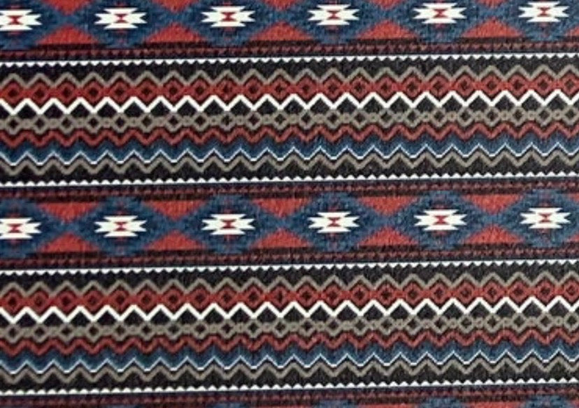 Blue Aztec topper with earrings