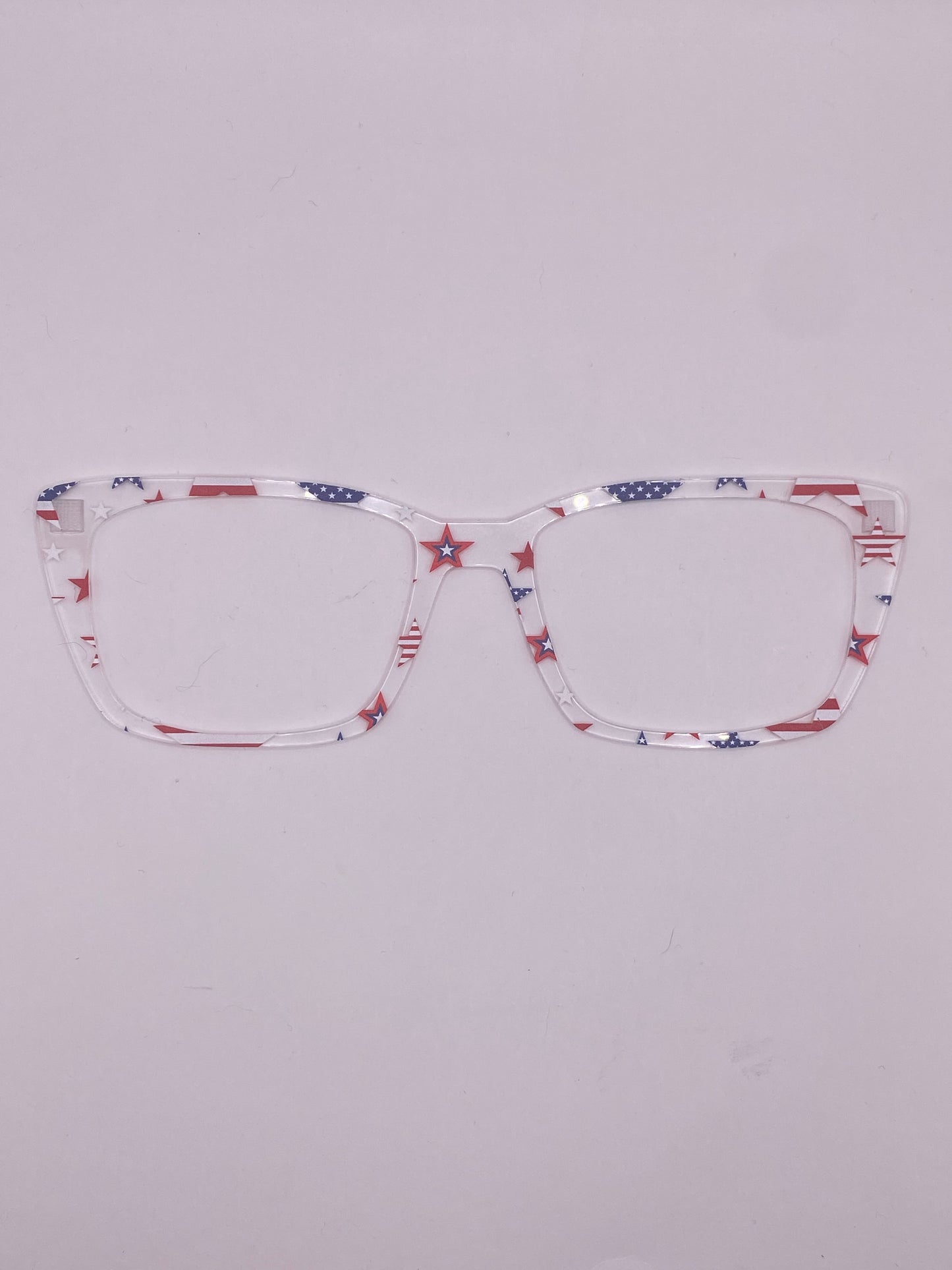 American flag stars topper (clear)