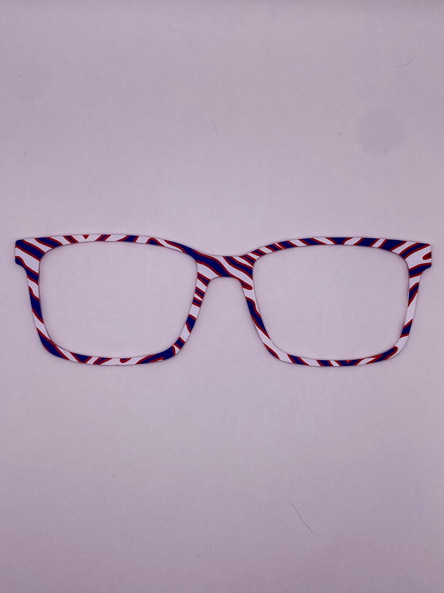 Red & blue Zebra topper