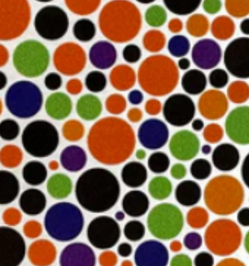 Halloween pokadots topper w earrings