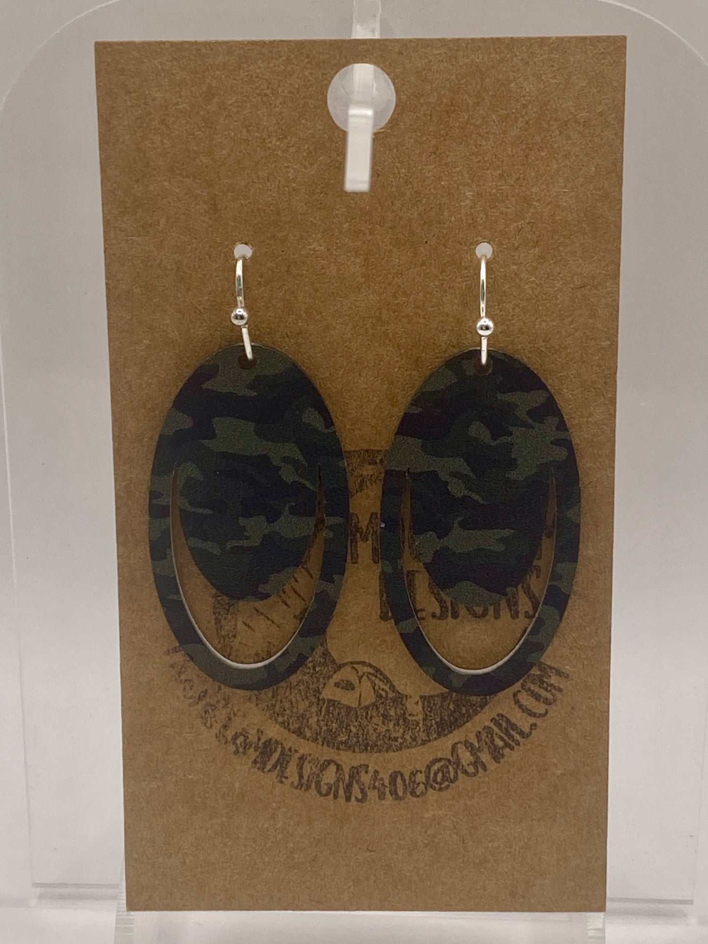 Camo earrings