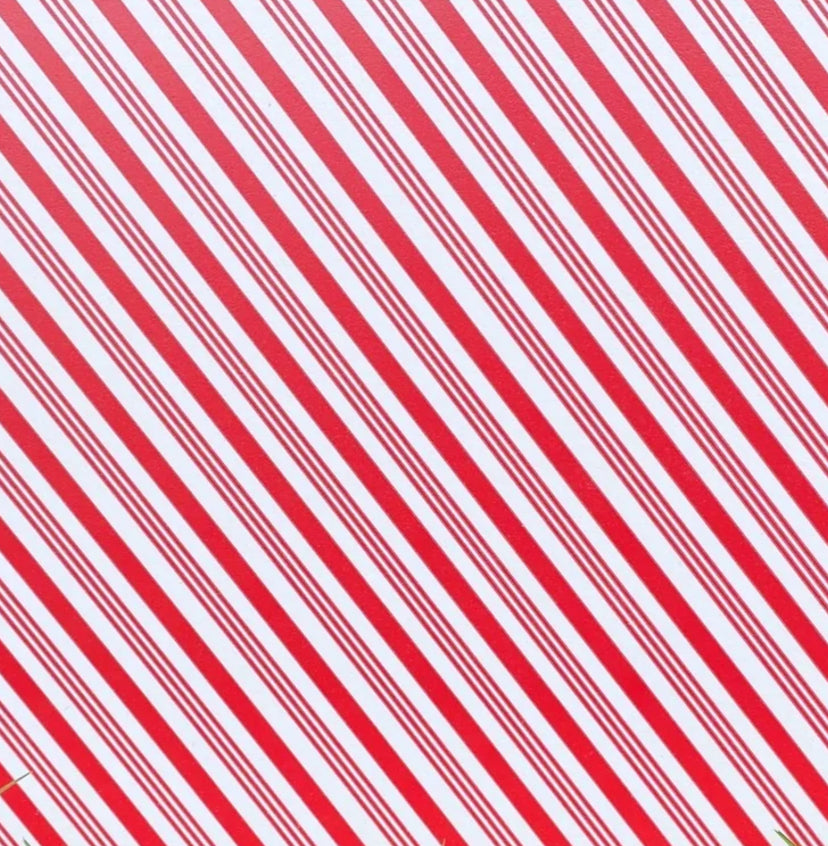 Candy Cane Stripes Topper With Earrings
