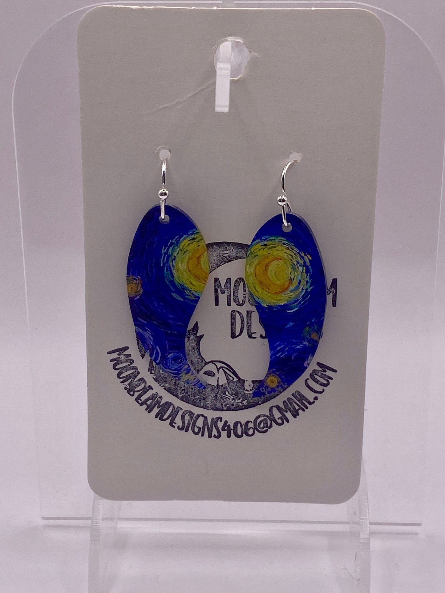 Starry night earring