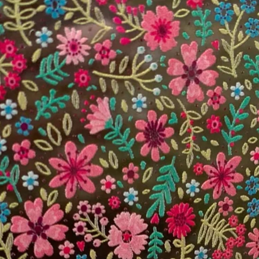 Spring floral Topper With Earrings (clear)