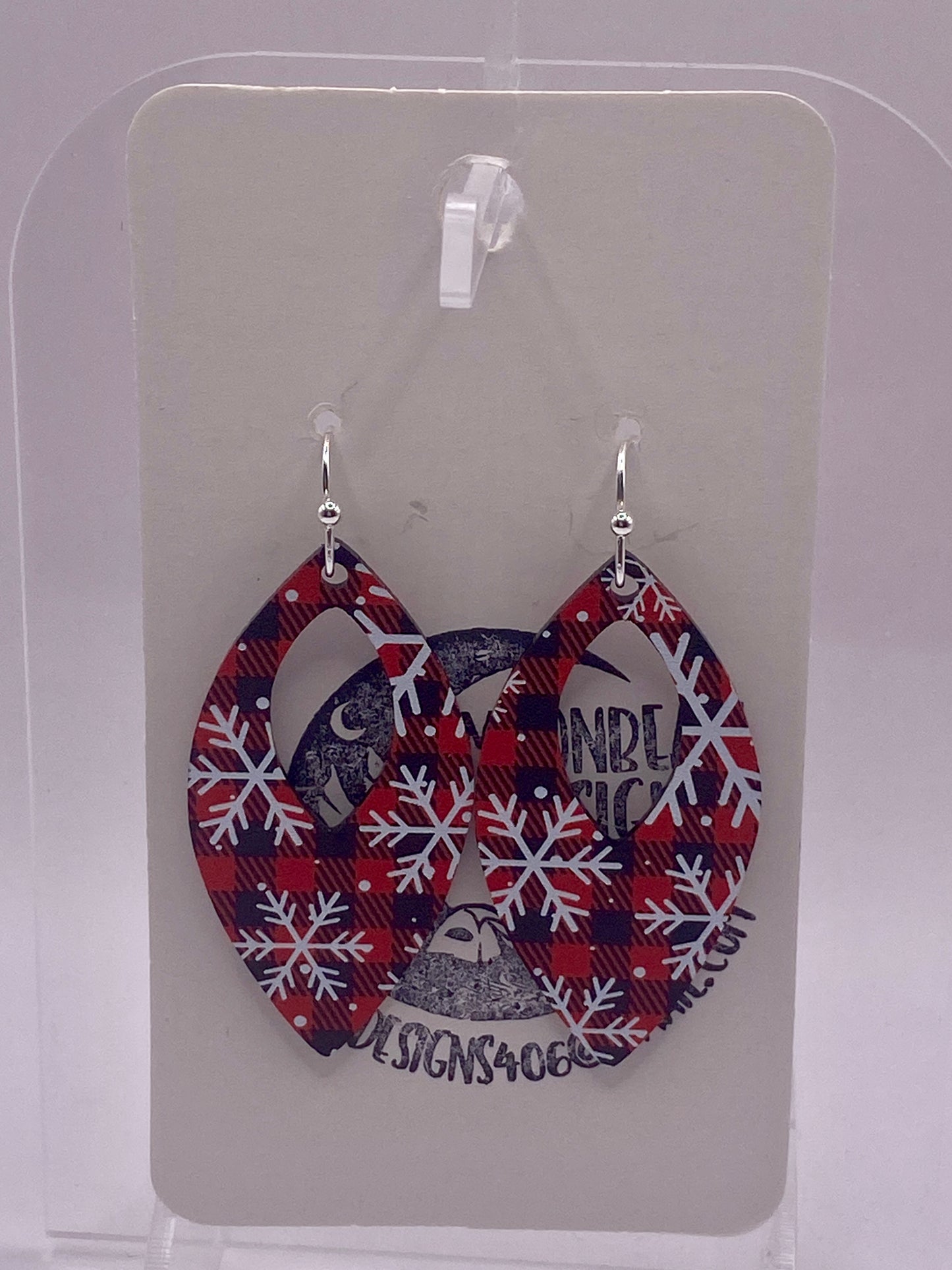 Buffalo snowflake earrings