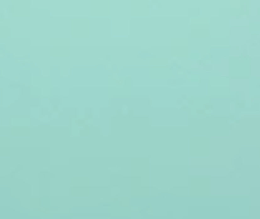 Solid mint green topper