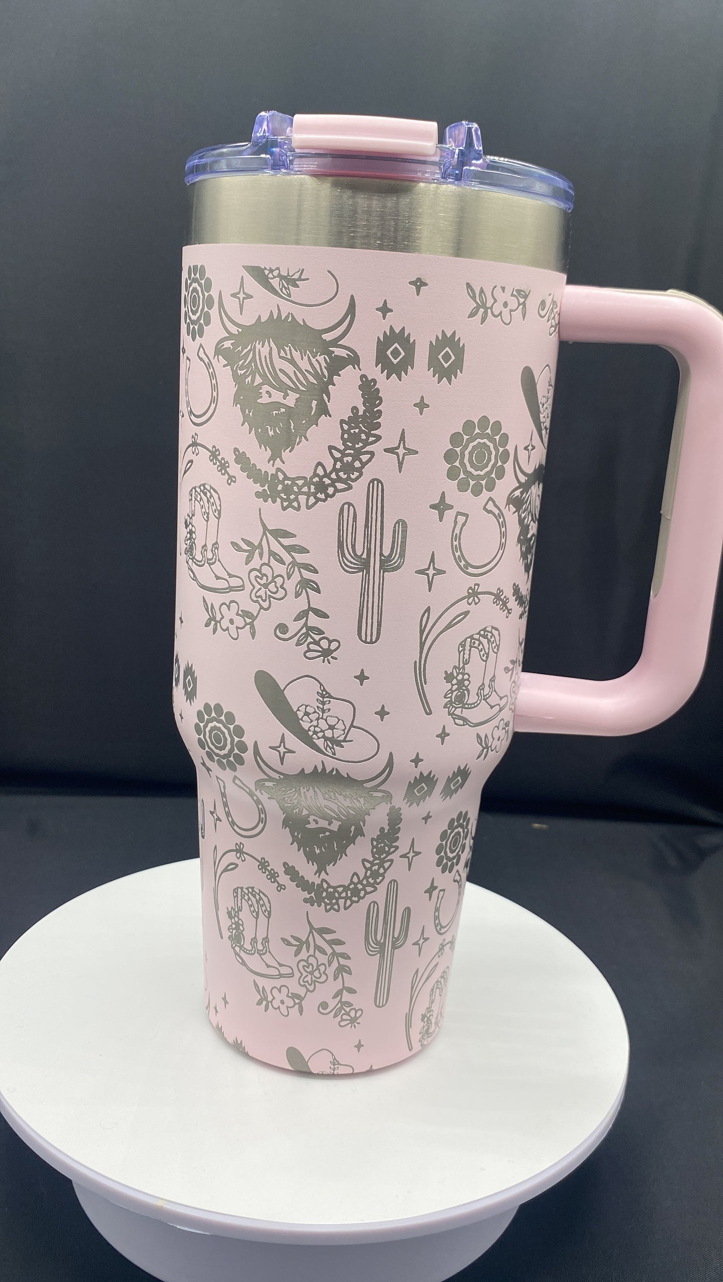 Laser engraved 40 oz. Tumbler