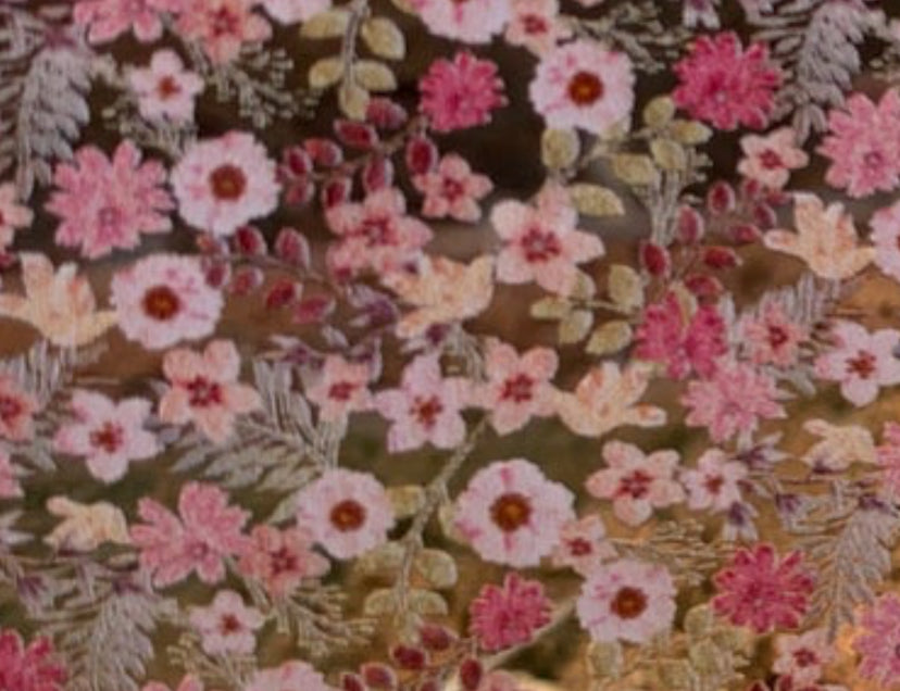Dusty Pink Floral Earrings