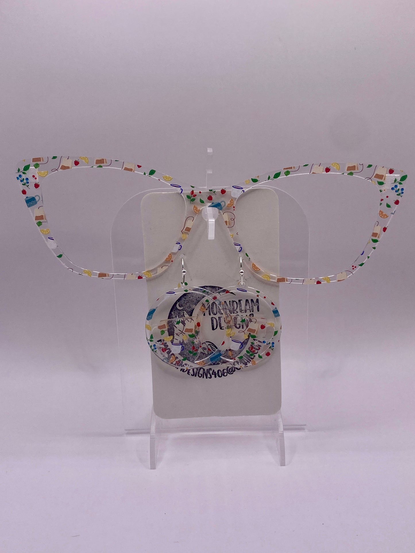 Tea time topper with earrings