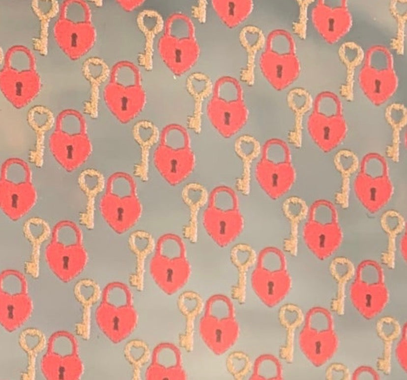 Key to my heart topper with earrings