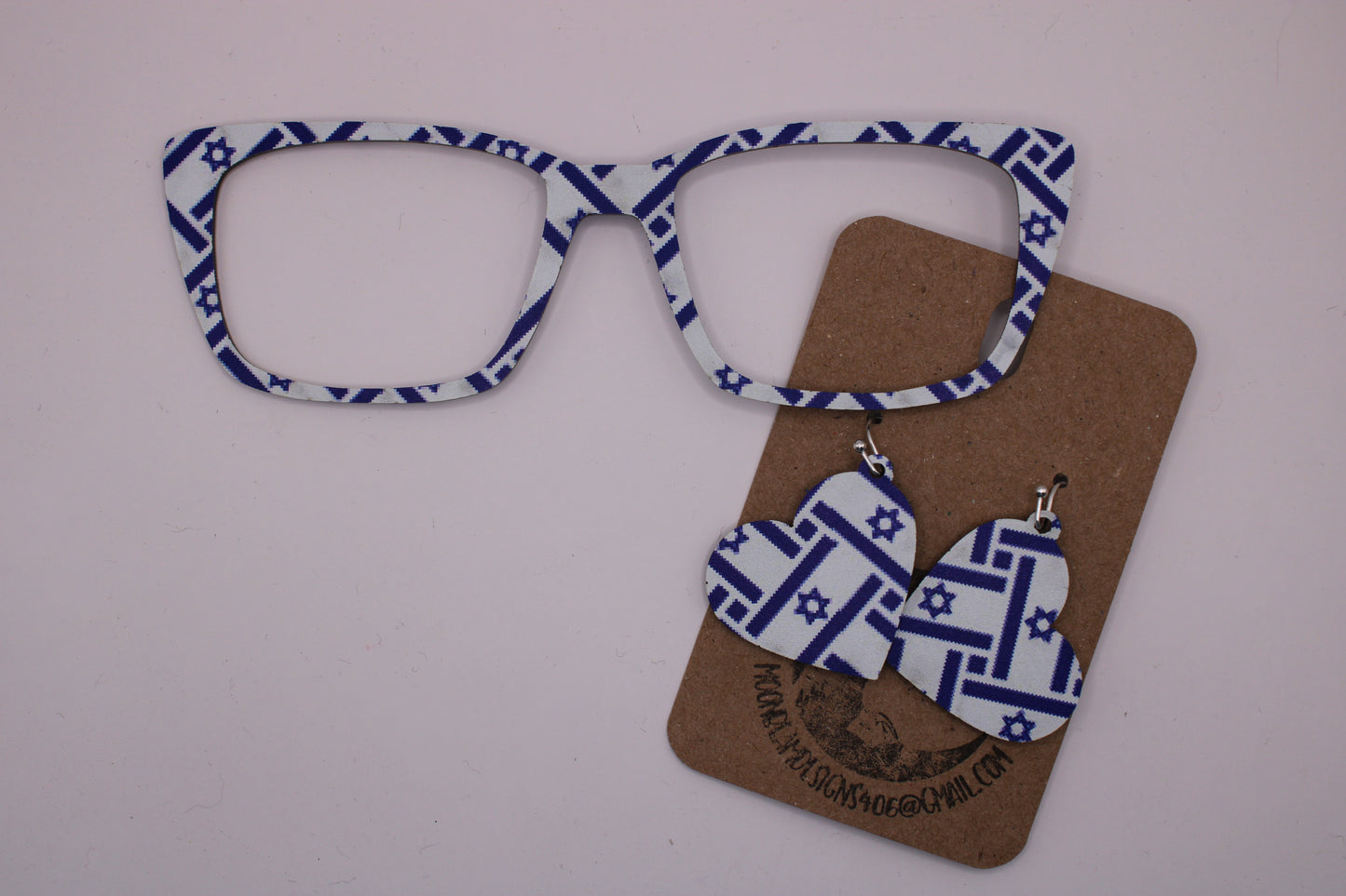 Israel Flag Topper w/earrings
