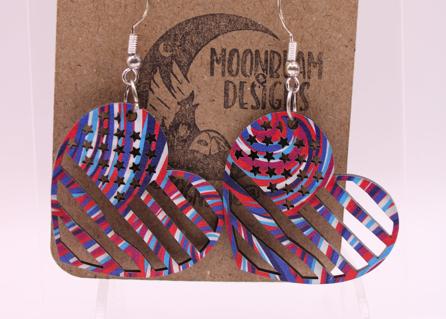 Patriotic Swirl Earrings