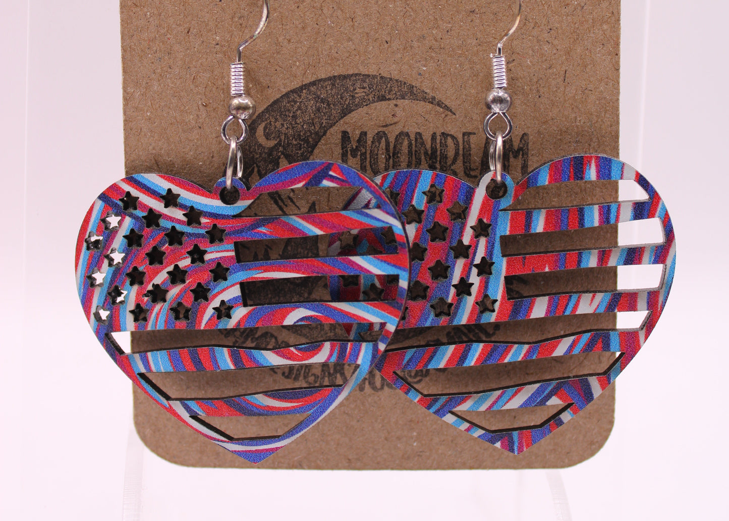 Patriotic Swirl Earrings