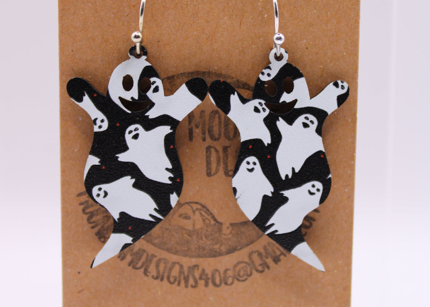 Ghost Print Earrings