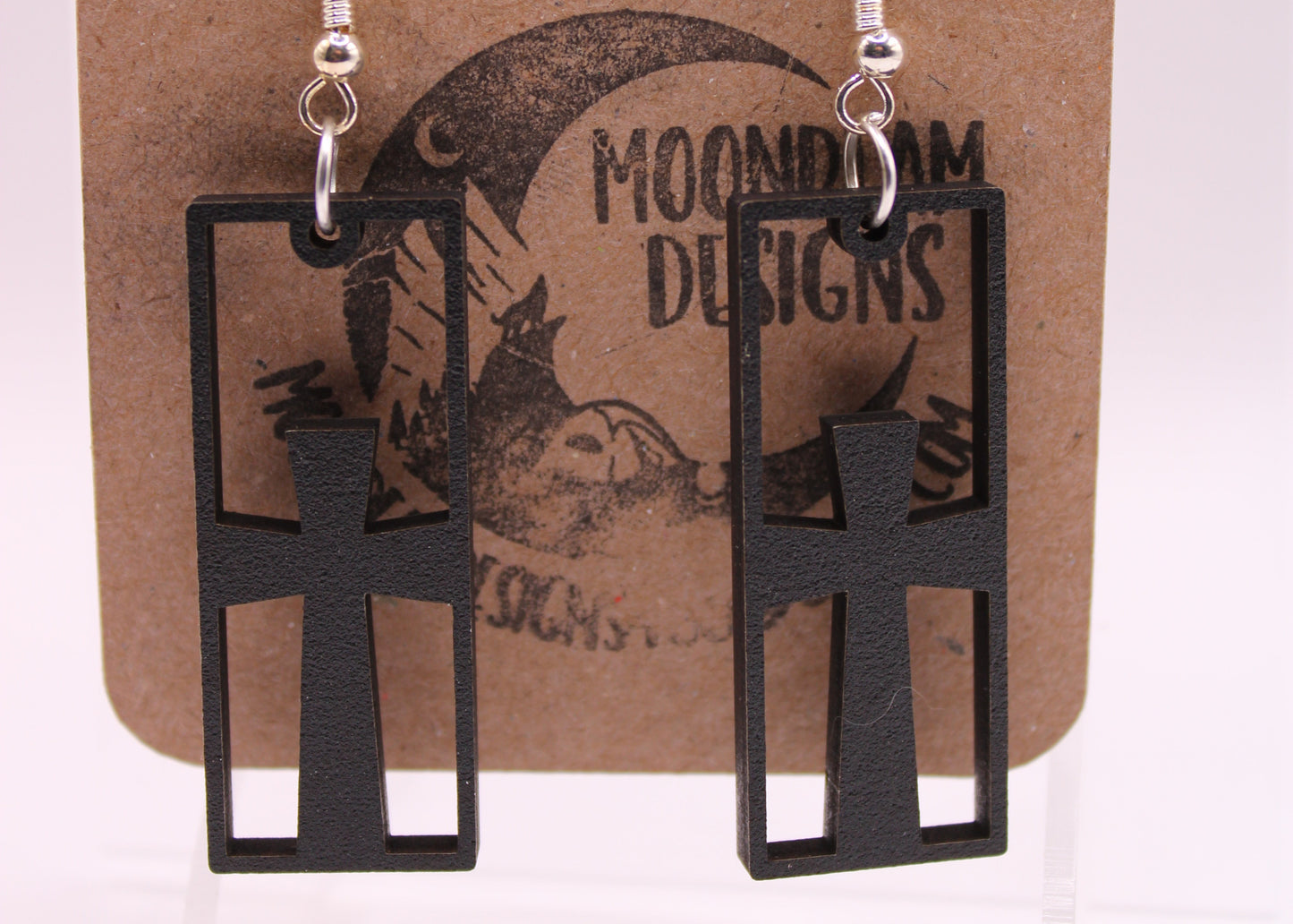 Black RIP Earrings