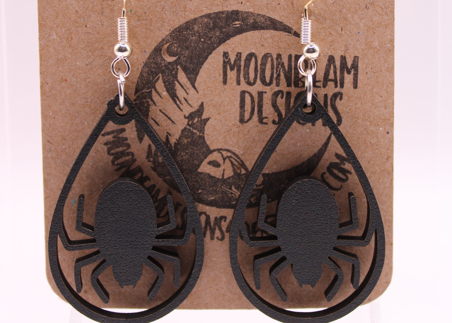 Black spider Earrings