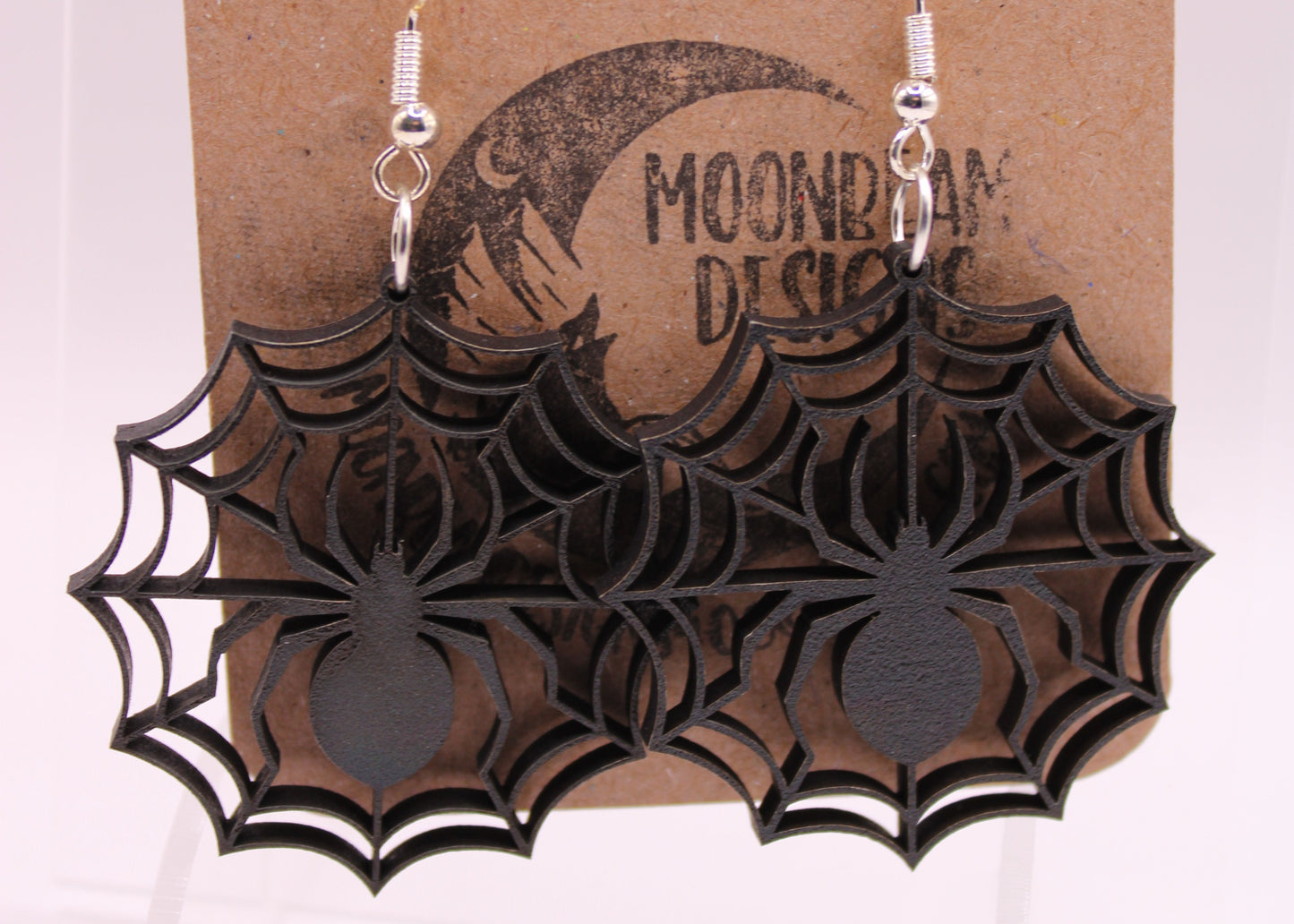 Black spider Earrings