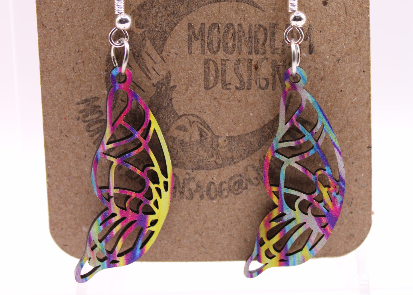 Melting Swirl Butterfly Earrings