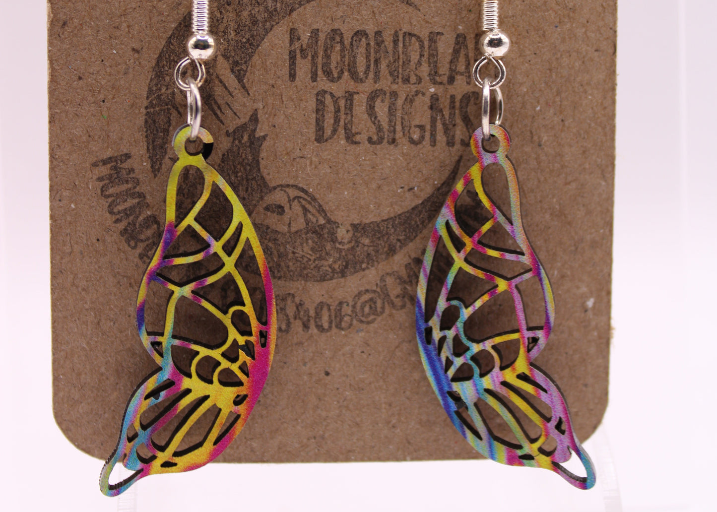 Melting Swirl Butterfly Earrings