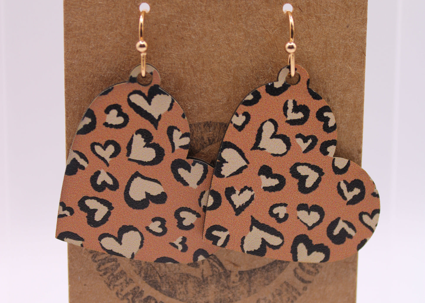 Leopard Hearts Earrings
