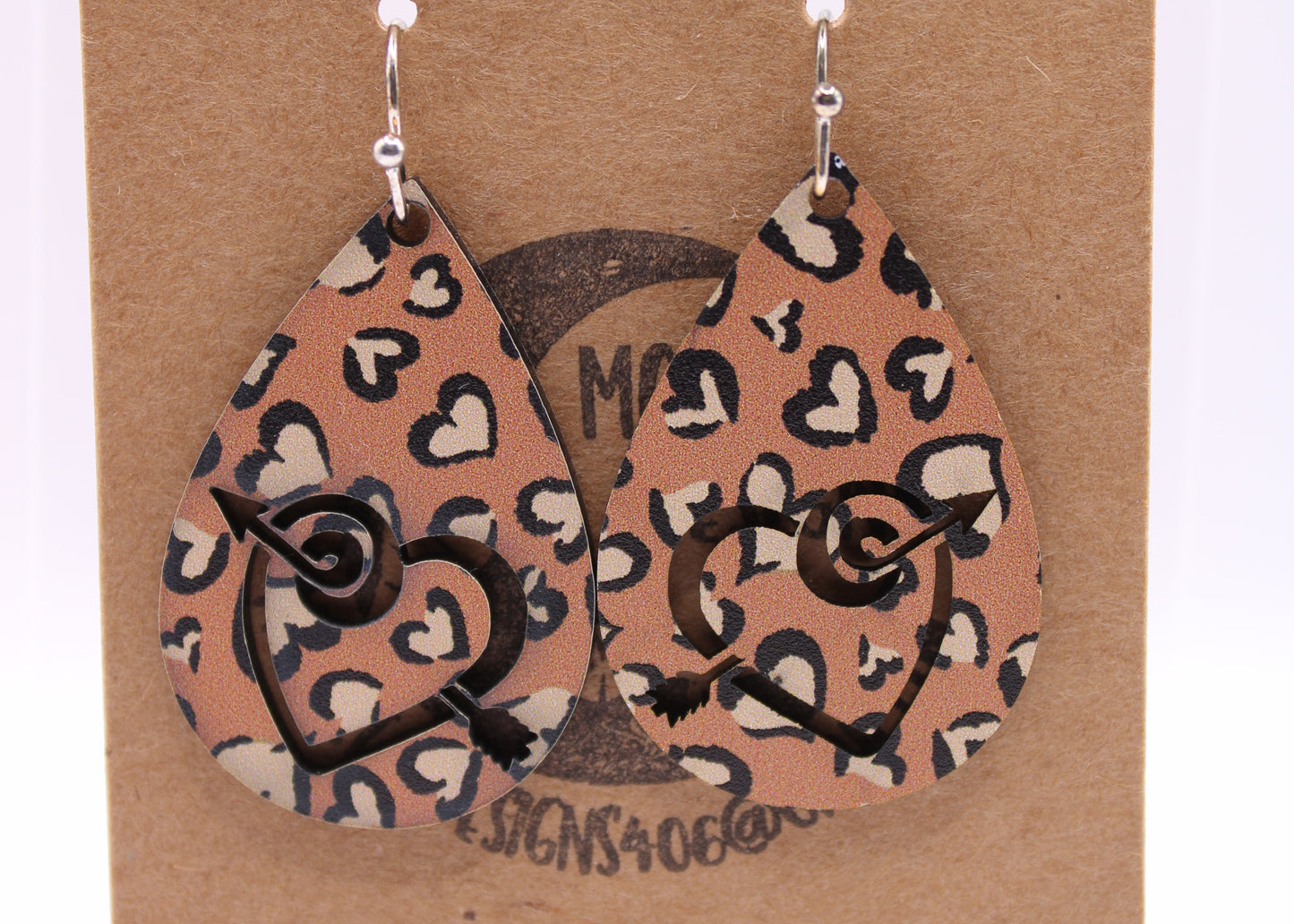 Leopard Hearts Earrings