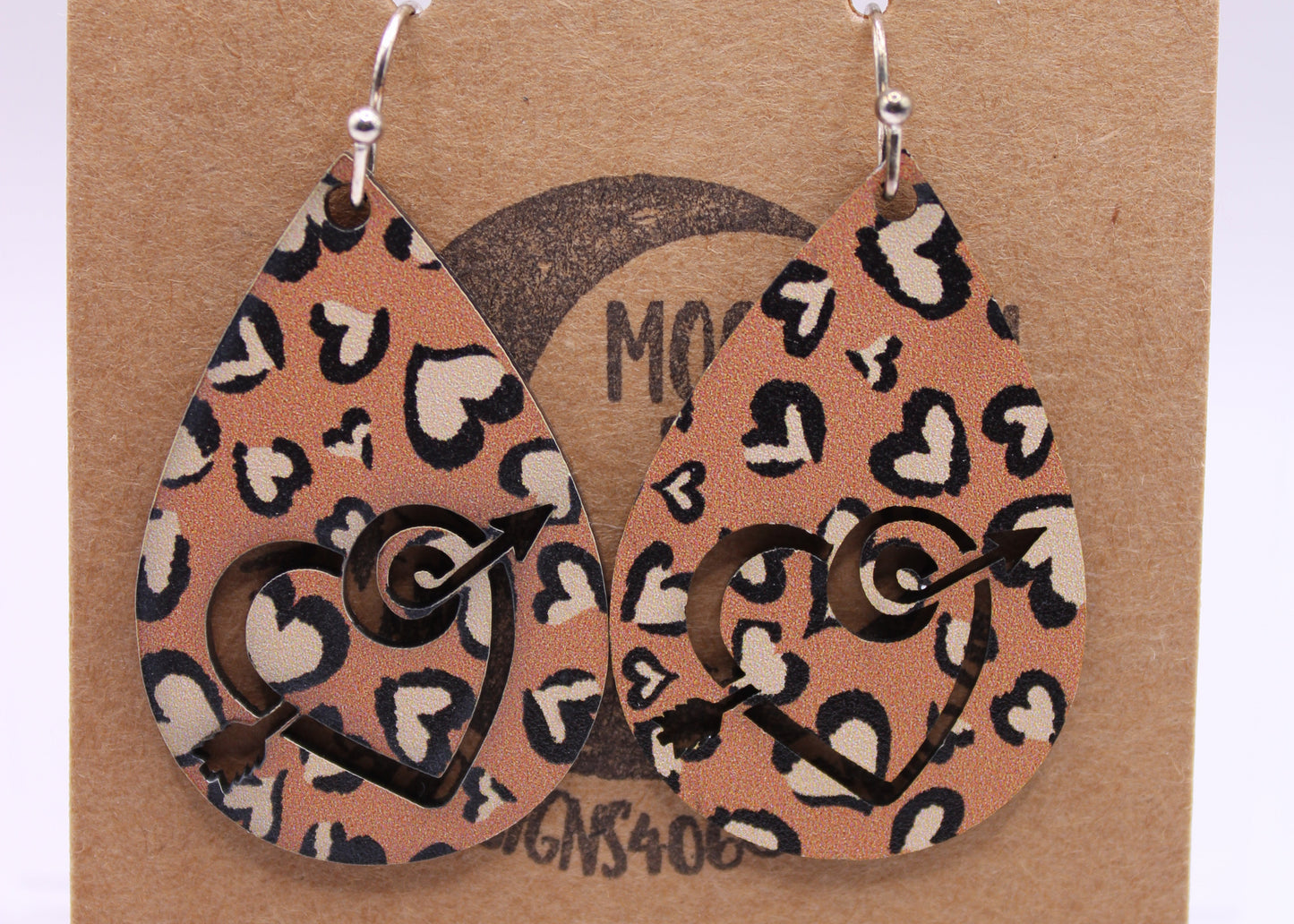 Leopard Hearts Earrings