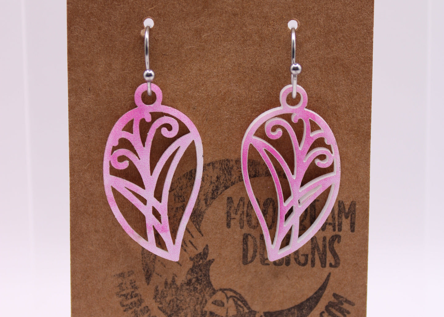Pink tie dye Earrings