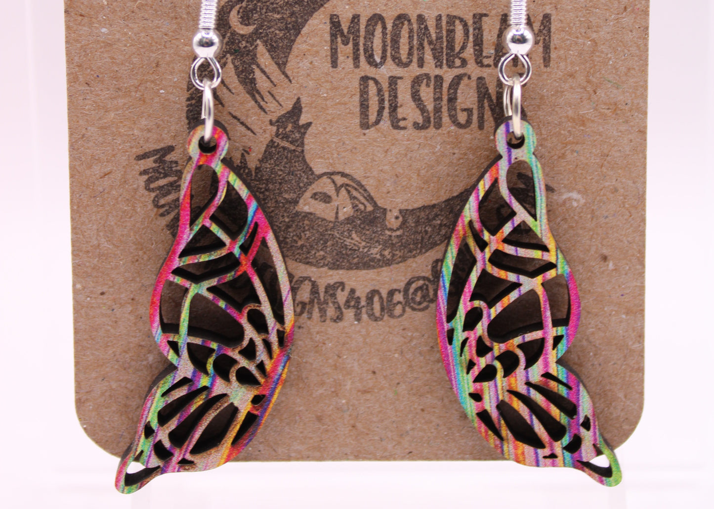 Melting Swirl Butterfly Earrings