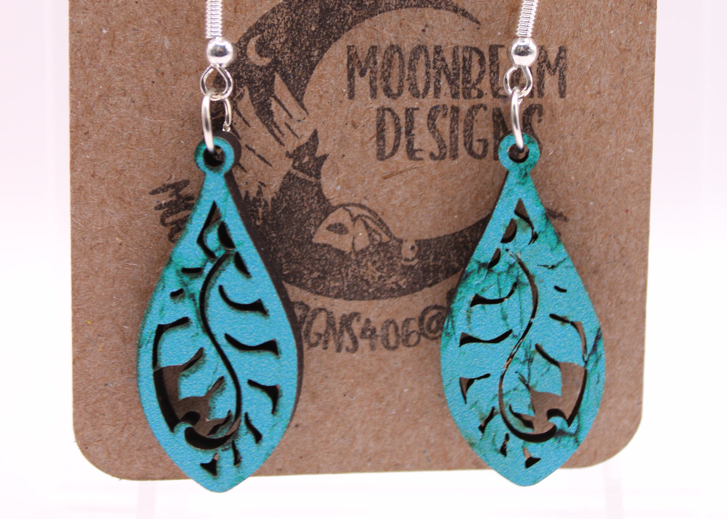 Teal Earrings