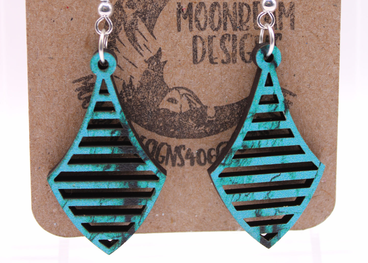 Teal Earrings