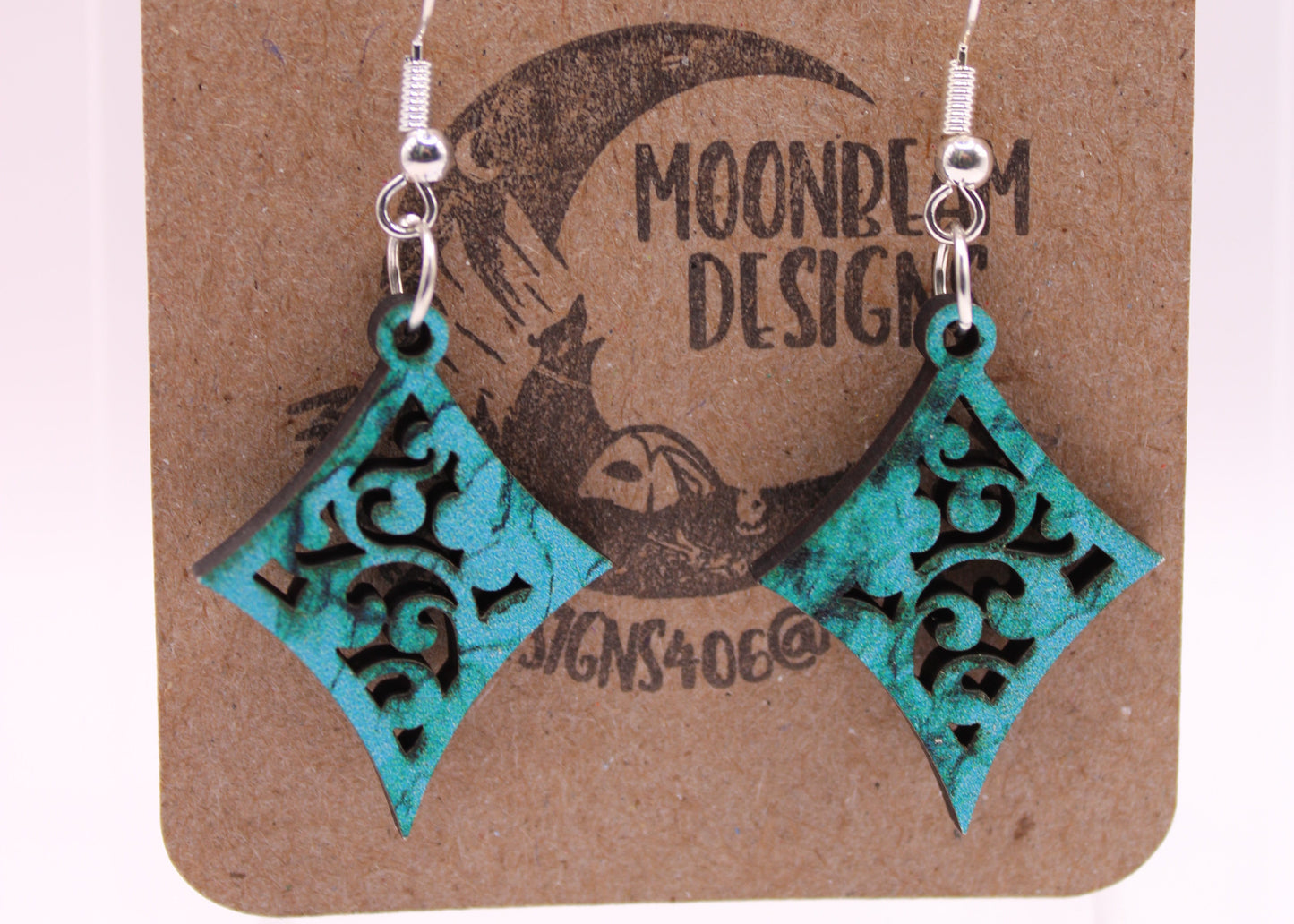 Teal Earrings