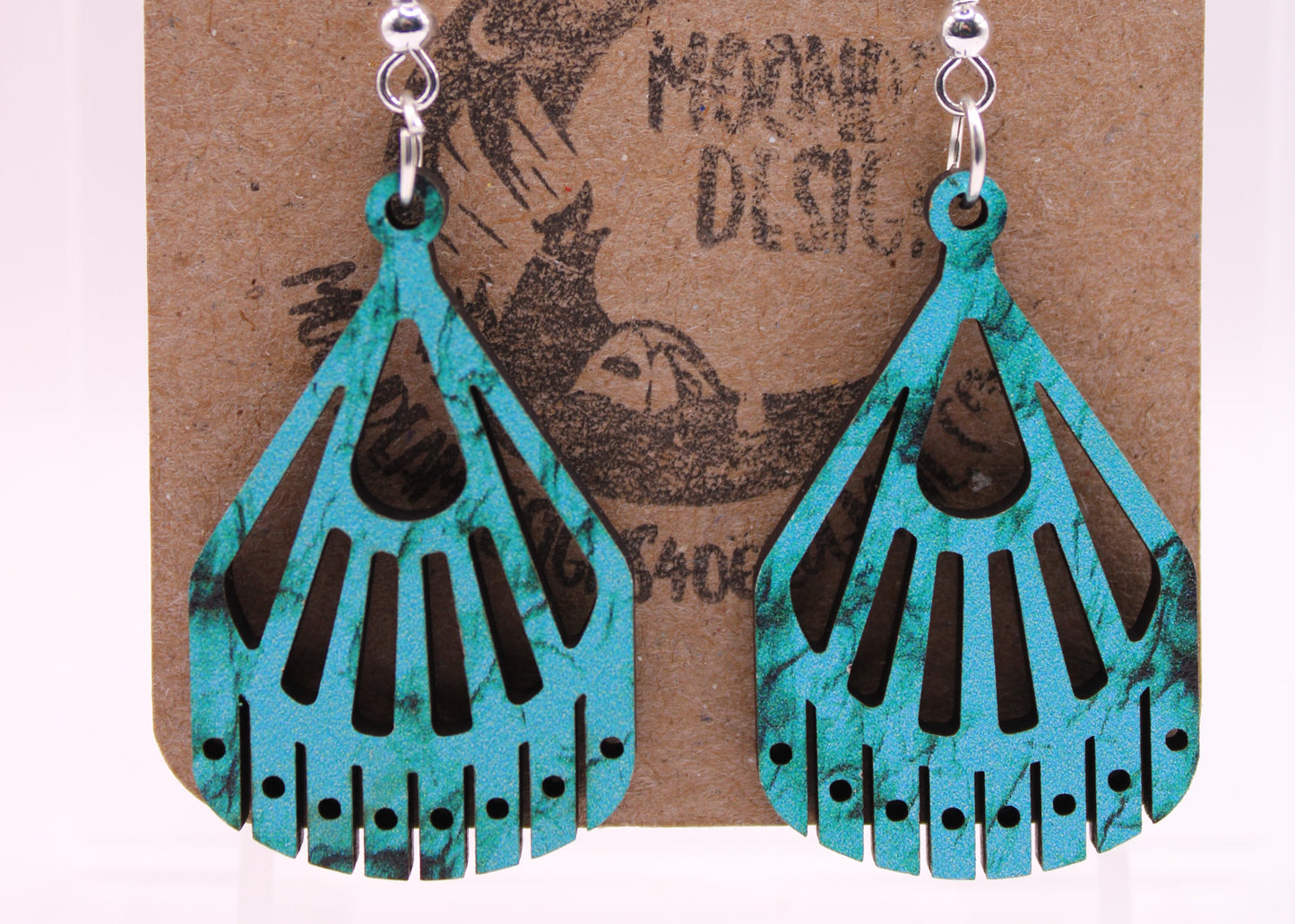 Teal Earrings