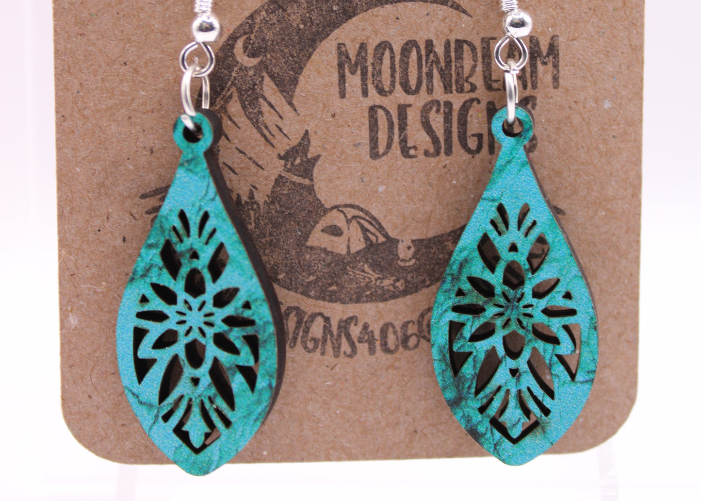 Teal Earrings