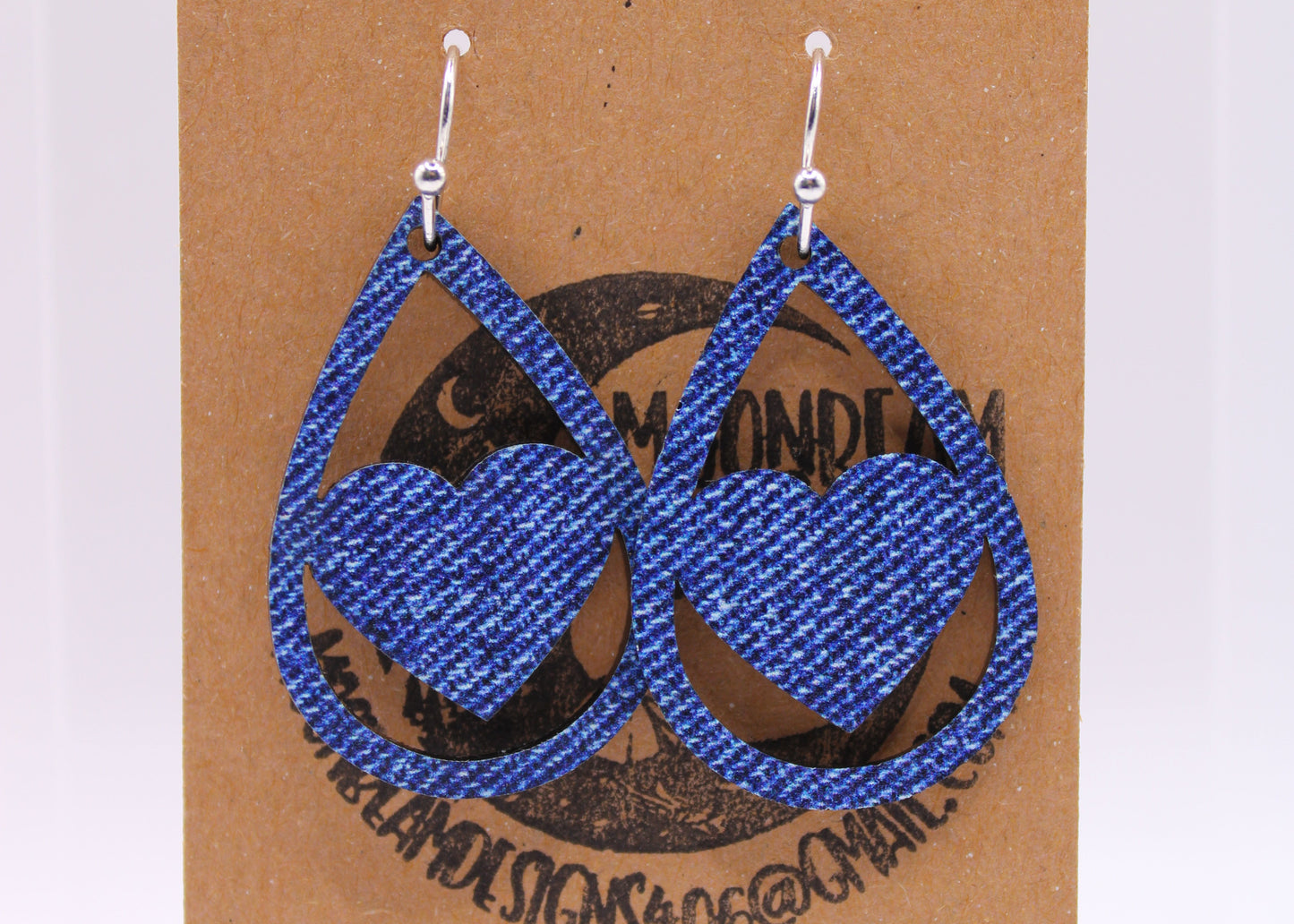 Denim Earrings