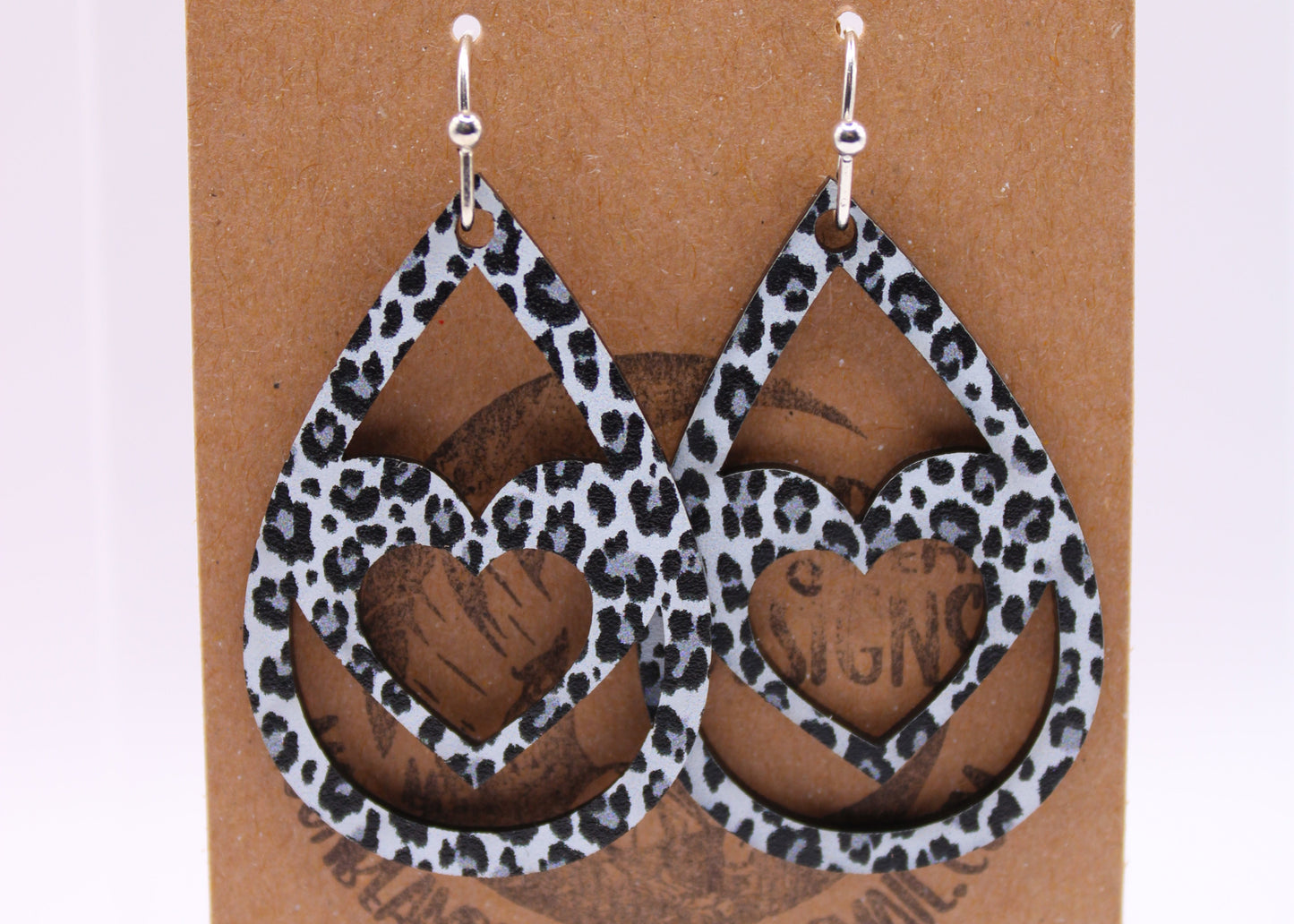 Snow Leopard Earrings