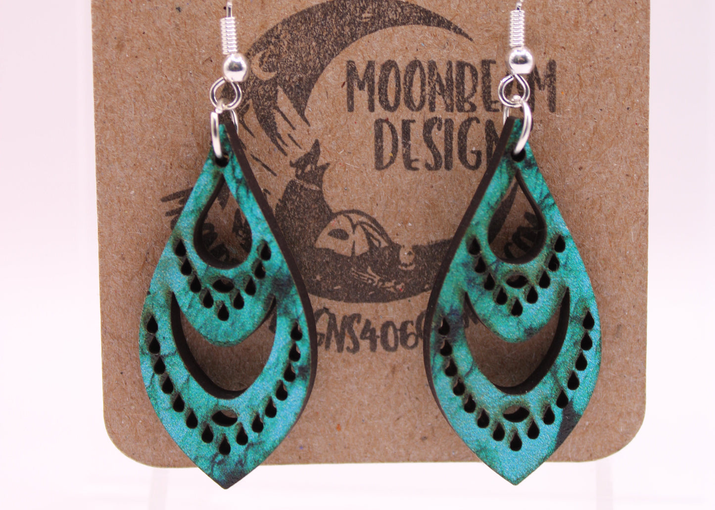 Teal Earrings