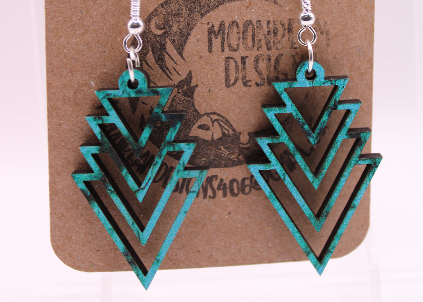 Teal Earrings