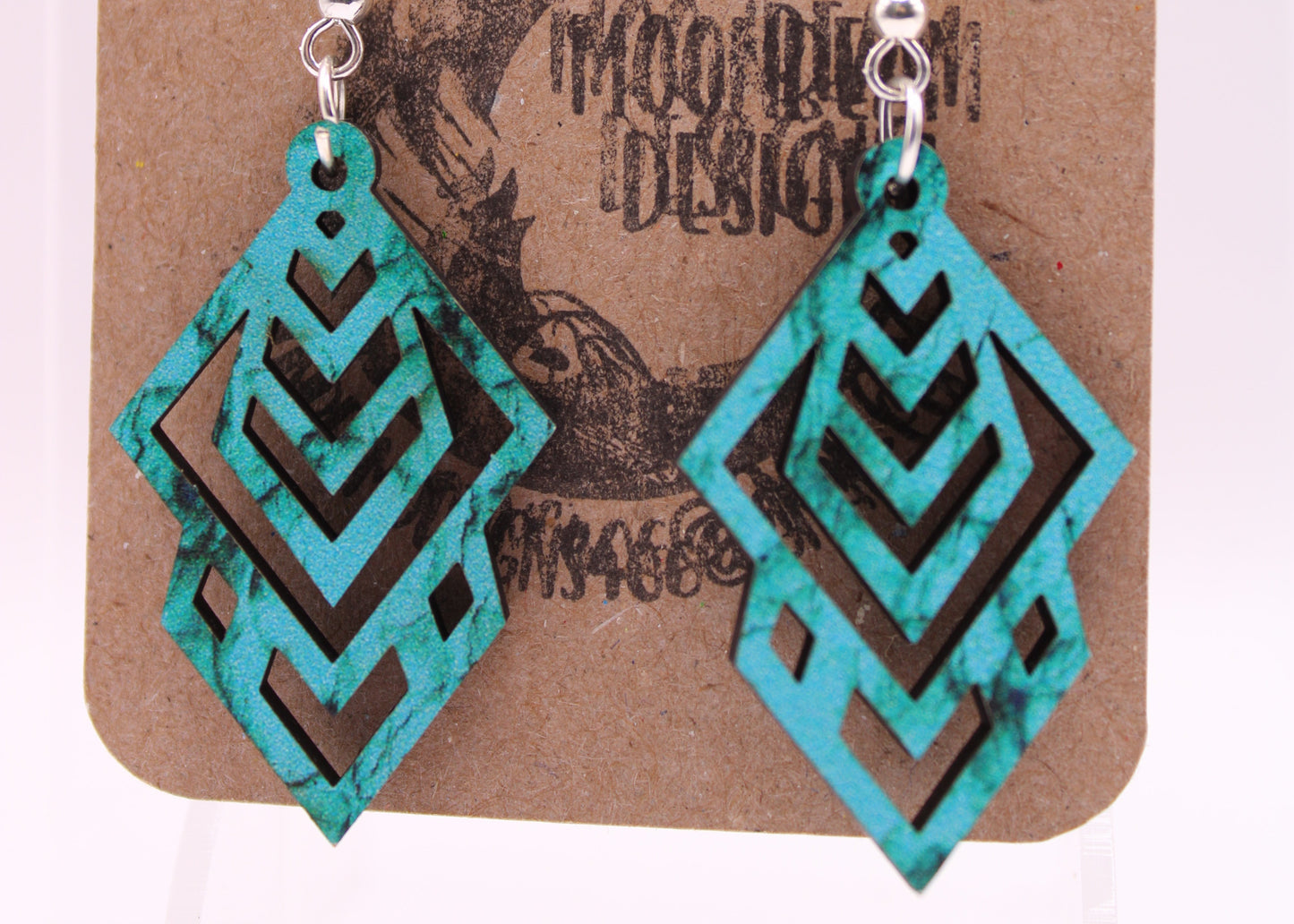 Teal Earrings
