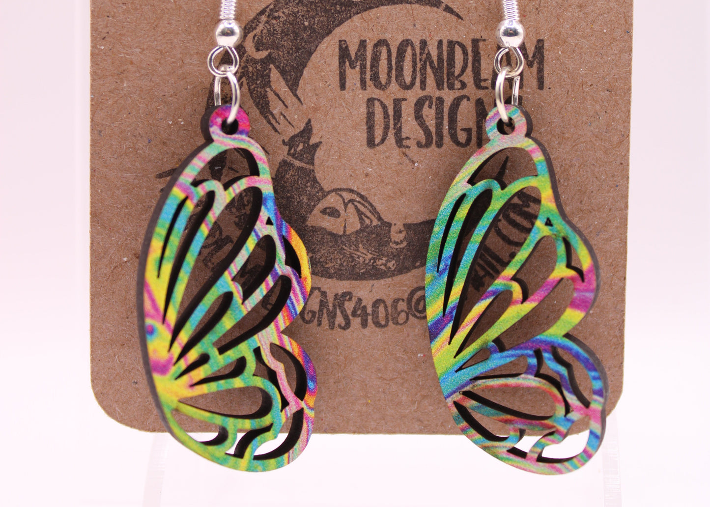 Melting Swirl Butterfly Earrings
