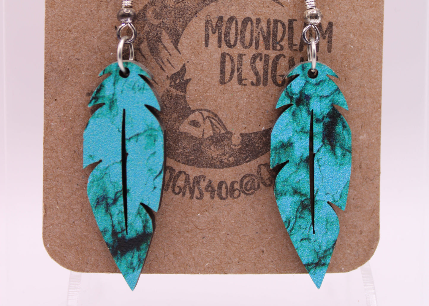 Teal Earrings