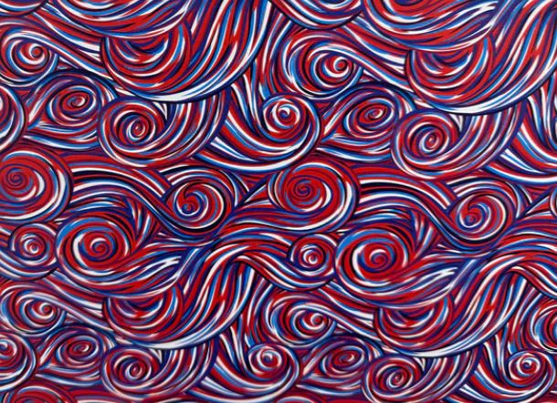 Patriotic Swirl Topper